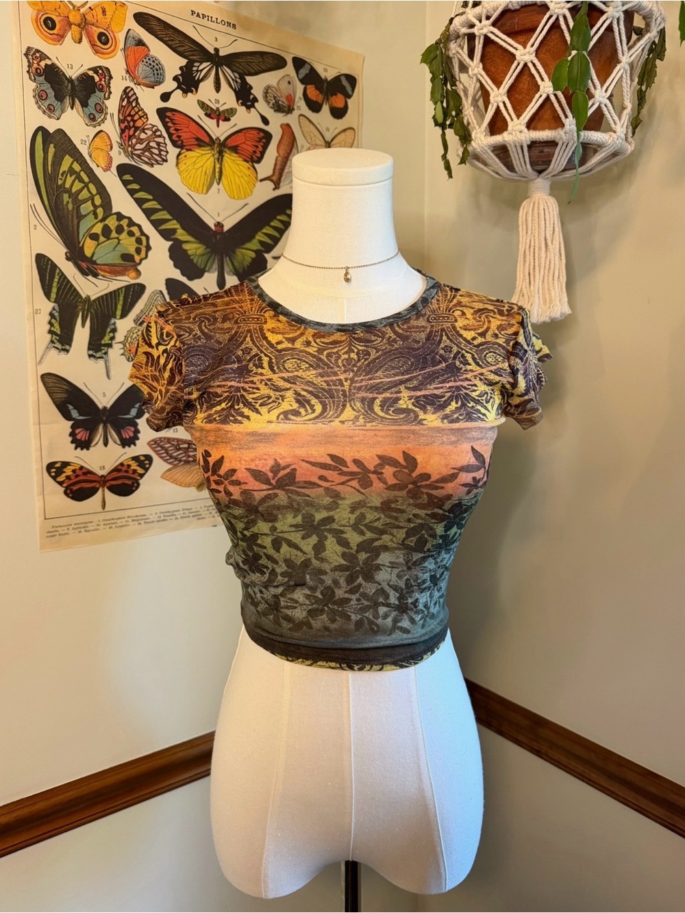 Boho Paisley Top size XS